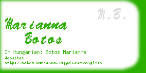 marianna botos business card